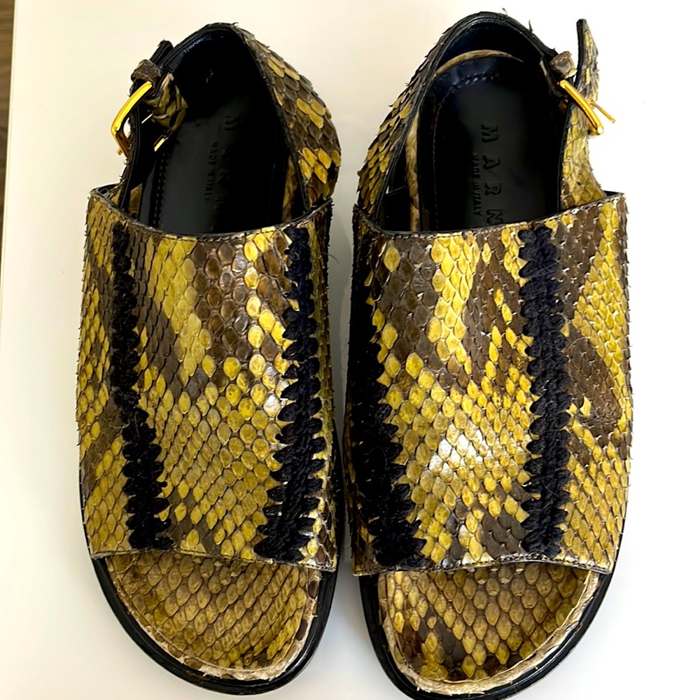 Marni snake fusbett sandal
